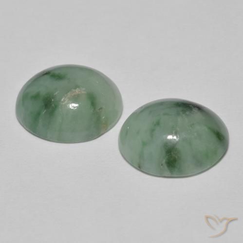 Shop natural 8.87ct Vert forêt pâle Jadéite gems, ovale, from Myanmar at GemSelect. In stock, global shipping!