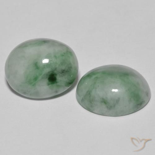 Shop natural 9.60ct Vert grisâtre Jadéite gems, ovale, from Myanmar at GemSelect. In stock, global shipping!