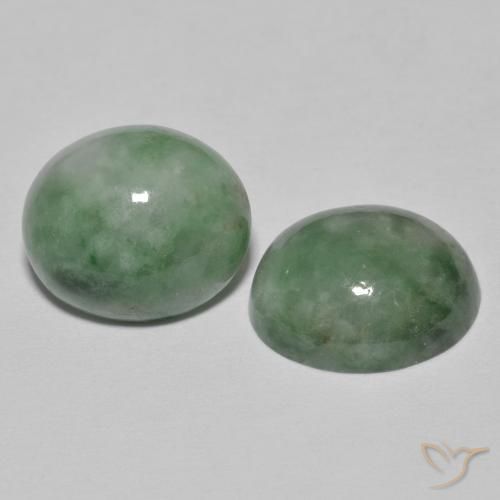 Shop natural 9.41ct Vert grisâtre Jadéite gems, ovale, from Myanmar at GemSelect. In stock, global shipping!