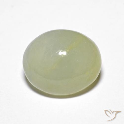 4.62ct Naturel Vert moyen Jadéite, ovale, Translucide