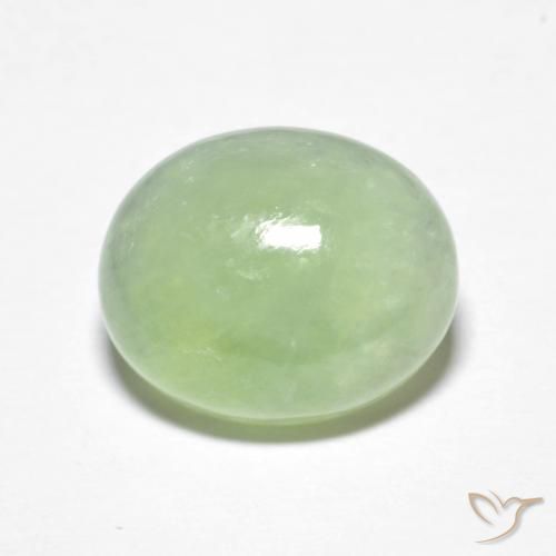 5.09ct Naturel Vert pâle Jadéite, ovale, Transparent