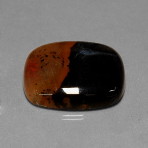 Jaspe multicolore naturelle transparent, 9,86 ct, transparent / translucide