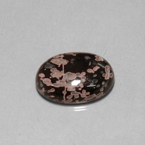 Jaspe multicolore naturelle coupe ovale, 10,06 ct, opaque