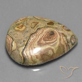 Jaspe Multicolore naturelle En forme de poire, 50.59 ct, Opaque