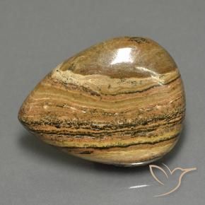 Jaspe Multicolore naturelle En forme de poire, 43.05 ct, Opaque