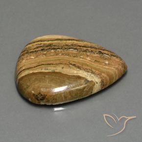 Jaspe Multicolore naturelle En forme de poire, 43.05 ct, Opaque