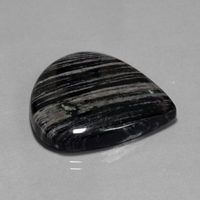 Jaspe multicolore naturelle en forme de poire, 42,50 ct, opaque