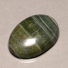 Jaspe multicolore naturelle coupe ovale, 37,88 ct, opaque