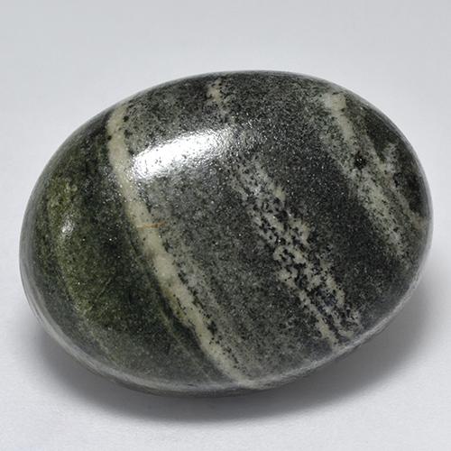 Jaspe multicolore naturelle coupe ovale, 41,73 ct, opaque