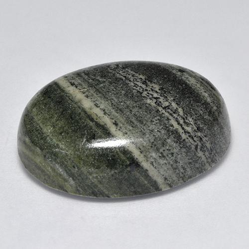 Jaspe multicolore naturelle coupe ovale, 41,73 ct, opaque