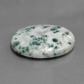 Jaspe multicolore naturelle coupe ovale, 17,60 ct, opaque