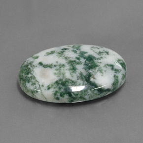 Jaspe multicolore naturelle coupe ovale, 17,45 ct, opaque