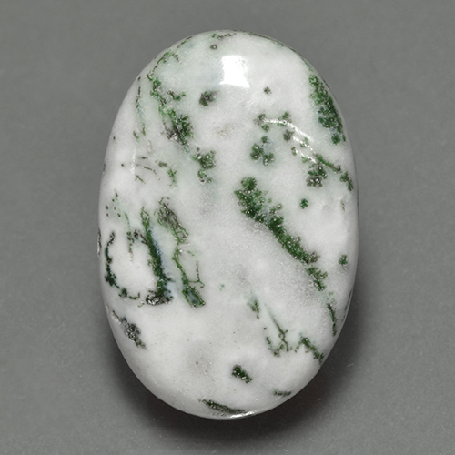 Jaspe multicolore naturelle coupe ovale, 16,14 ct, opaque