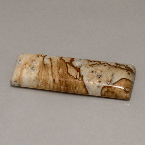 Jaspe multicolore naturelle baguette, 16,90 ct, opaque