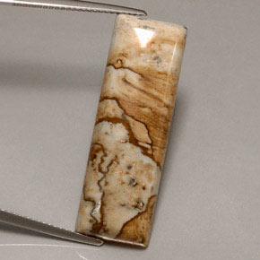 Jaspe multicolore naturelle baguette, 16,90 ct, opaque