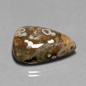 Jaspe multicolore naturelle en forme de poire, 20,99 ct, opaque