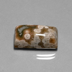 Jaspe multicolore naturelle baguette, 15,49 ct, opaque