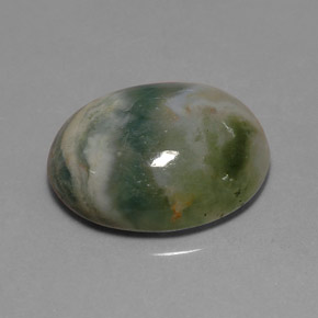 Jaspe multicolore naturelle transparent, 9,17 ct, transparent / translucide