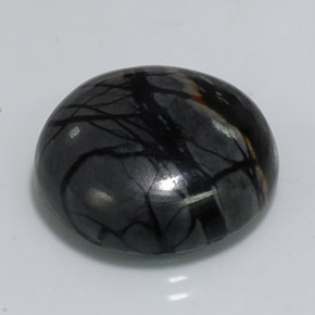 Jaspe multicolore naturelle coupe roude, 20,85 ct, opaque