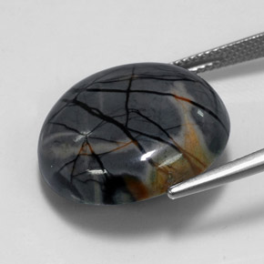 Jaspe Multicolore naturelle Coupe roude, 20.26 ct, Opaque