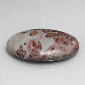 Jaspe multicolore naturelle coupe ovale, 32,70 ct, opaque