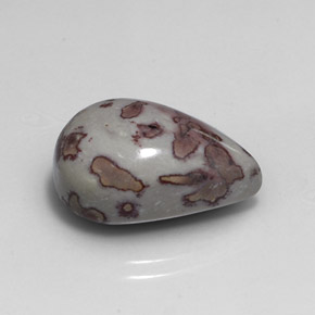Jaspe multicolore naturelle en forme de poire, 15,13 ct, opaque
