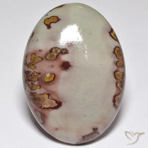 37.10ct Naturel Multicolore Jaspe, ovale, Opaque
