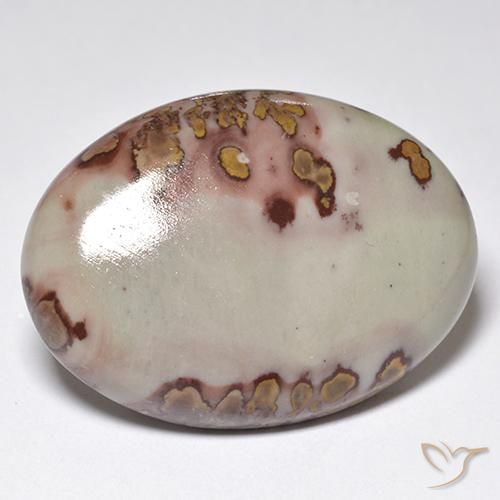 Jaspe Multicolore naturelle ovale, 37.10 ct, Opaque