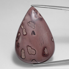 Jaspe multicolore naturelle en forme de poire, 41,12 ct, opaque