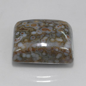 Jaspe multicolore naturelle carré, 23,65 ct, opaque