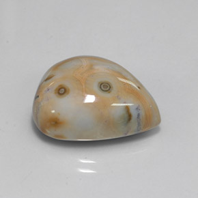 Jaspe multicolore naturelle en forme de poire, 15,02 ct, opaque