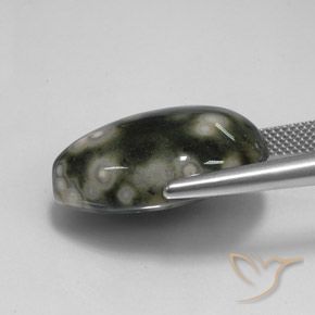 Jaspe multicolore naturelle en forme de poire, 26,28 ct, opaque