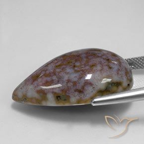 Jaspe Multicolore naturelle En forme de poire, 32.46 ct, Opaque