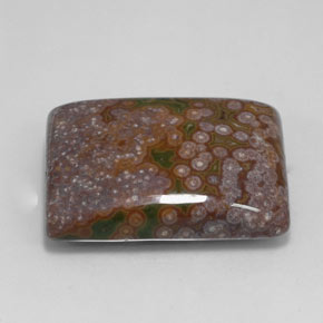 Jaspe multicolore naturelle baguette, 26,22 ct, opaque