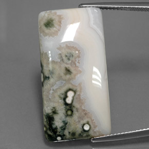 Jaspe multicolore naturelle baguette, 24,14 ct, opaque