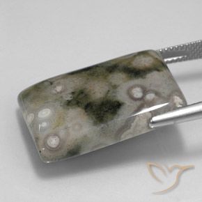 Jaspe Multicolore naturelle Baquette, 23.21 ct, Opaque
