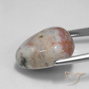 Jaspe Multicolore naturelle En forme de poire, 26.95 ct, Opaque