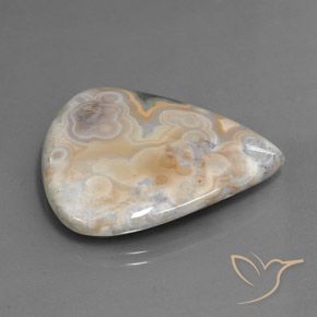 Jaspe Multicolore naturelle En forme de poire, 34.07 ct, Opaque