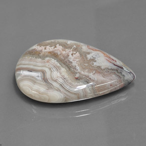 Jaspe multicolore naturelle en forme de poire, 44,46 ct, opaque