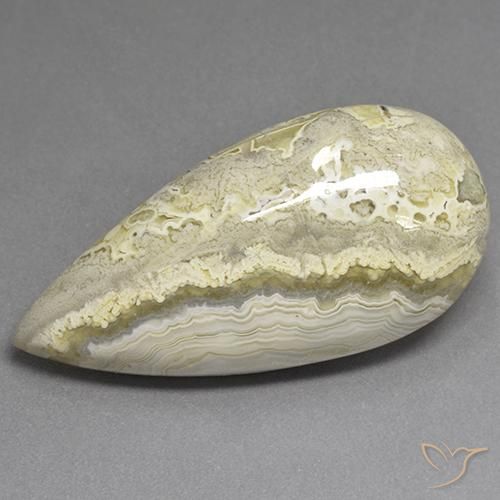 Jaspe Multicolore naturelle En forme de poire, 30.27 ct, Opaque