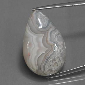 Jaspe multicolore naturelle en forme de poire, 23,01 ct, opaque