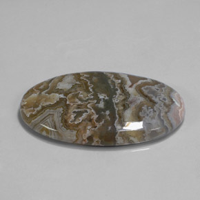 Jaspe multicolore naturelle coupe ovale, 35,78 ct, opaque