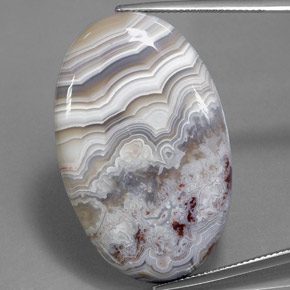 Jaspe multicolore naturelle coupe ovale, 46,63 ct, opaque