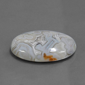 Jaspe multicolore naturelle coupe ovale, 19,31 ct, opaque