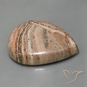 Jaspe Multicolore naturelle En forme de poire, 62.26 ct, Opaque