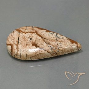 Jaspe Multicolore naturelle En forme de poire, 43.77 ct, Opaque
