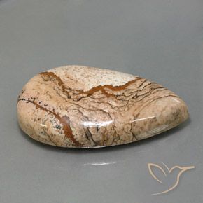 Jaspe Multicolore naturelle En forme de poire, 73.69 ct, Opaque