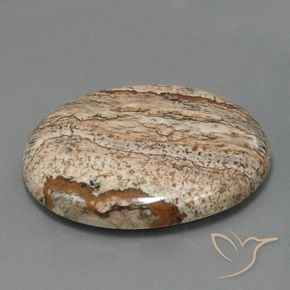 Jaspe Multicolore naturelle ovale, 49.58 ct, Opaque