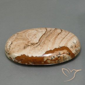 Jaspe Multicolore naturelle ovale, 61.25 ct, Opaque