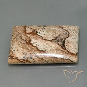 Jaspe Multicolore naturelle Baquette, 32.44 ct, Opaque